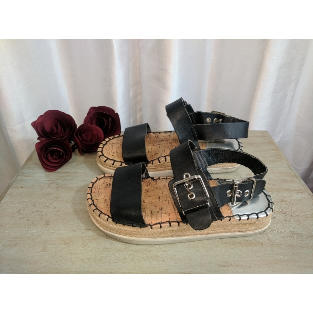 Black Sandals (size 8)